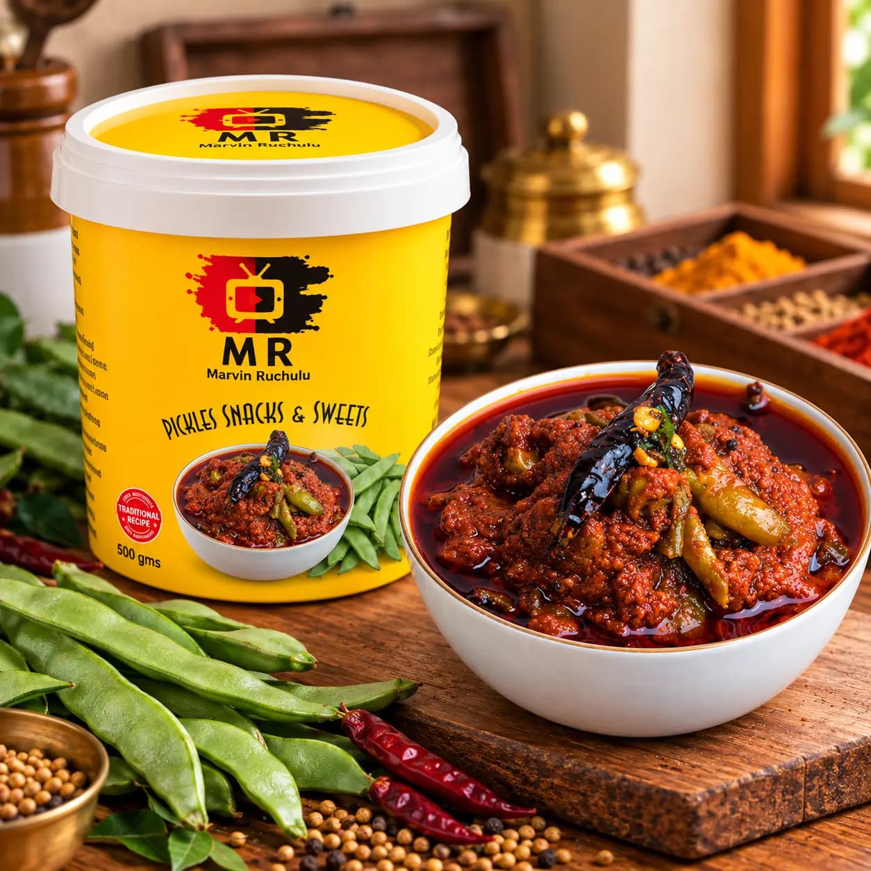 Marvin Ruchulu Chikkudukaya Pickle