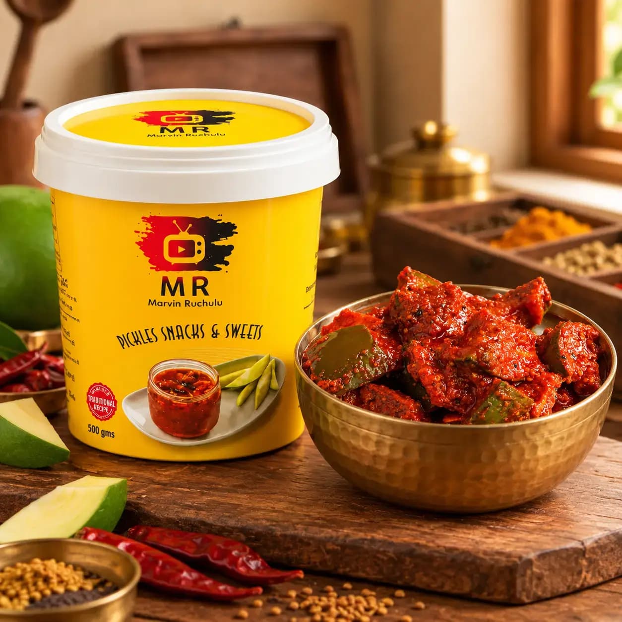 Marvin Ruchulu Traditional Mango Pickle